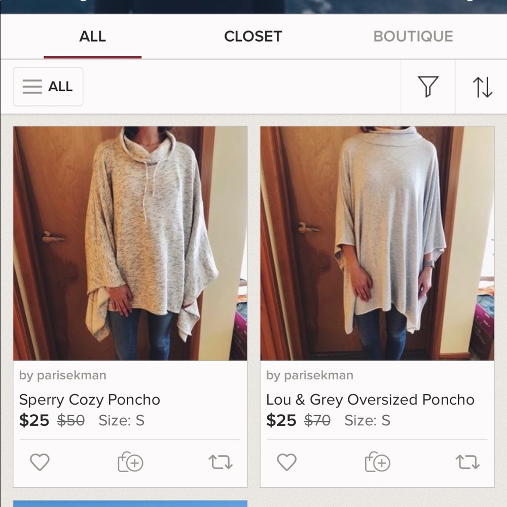 2 poncho sweater bundle!